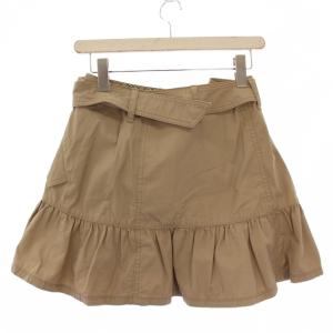 BURBERRY BLUE LABEL トレンチスカート フレアスカート ミニ丈 ベルト付き 36 ベージュ E1S18-173-40 /BM