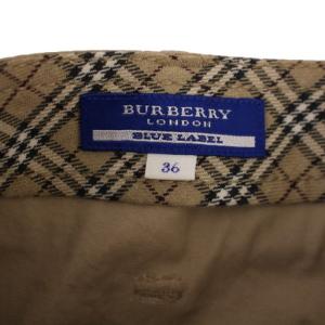 BURBERRY BLUE LABEL トレンチスカート フレアスカート ミニ丈 ベルト付き 36 ベージュ E1S18-173-40 /BM