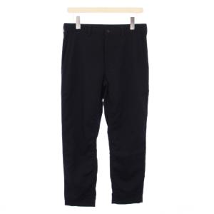 AD2015 スラックスパンツ ストレート ジップフライ ウール ワンカラー XS 紺 ネイビー /BB