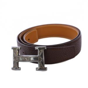 コンスタンス トゥアレグ レザーベルト 75 ブラウン I刻印