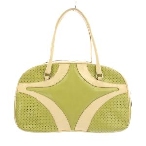 PRADA ミニボストンバッグ パンチングレザー