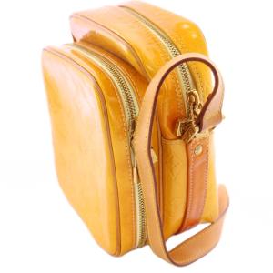LOUIS VUITTON ウースター ヴェルニ ショルダーバッグ モノグラム イエロー M91075