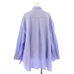 mizuiro ind mizuiroind コットンピンタックシャツチュニック ブラウス 長袖 レギュラーカラー F 水色 ライトブルー 1-230010