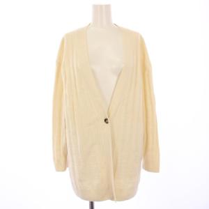 22AW Hアッシュ ニットカーディガン 34 アイボリー