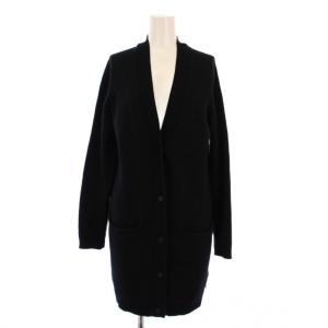 ニットカーディガン カシミヤ 34 ブラック
