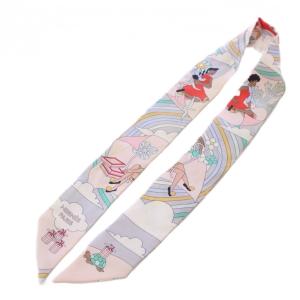HERMES ツイリー CARRES VOLANTS スカーフ シルク 総柄 マルチカラー /BB OH