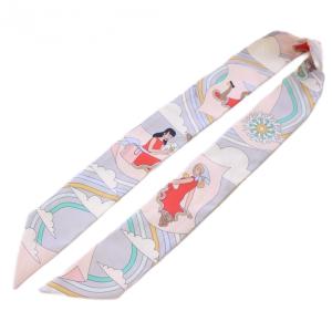 HERMES ツイリー CARRES VOLANTS スカーフ シルク 総柄 マルチカラー /BB OH