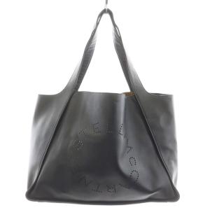 STELLA McCARTNEY トートバッグ パンチングロゴ ポーチ付き ブラック 502793