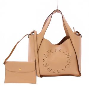 2WAY ハンドバッグ パンチングロゴ ポーチ付き ピンク 513860