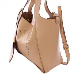 STELLA McCARTNEY 2WAY ハンドバッグ パンチングロゴ ポーチ付き ピンク 513860