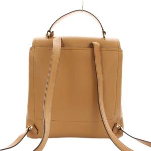 kate spade new york トンプソン リュックサック デイバッグ フラップ レザー ロゴ チャーム キャメル K4408 /KU