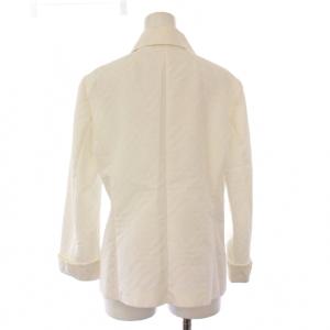 BURBERRY LONDON セットアップ テーラードジャケット アウター シングル タイトスカート ひざ丈 42 40 白 ホワイト