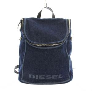リュックサック デイバッグ ショルダーバッグ 2way デニム レザー インディゴブルー /KU