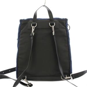 DIESEL リュックサック デイバッグ ショルダーバッグ 2way デニム レザー インディゴブルー /KU
