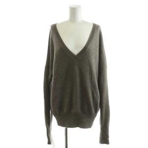 ニット セーター 長袖 Vネック カシミヤ ベージュ 19080586502030 /AN60