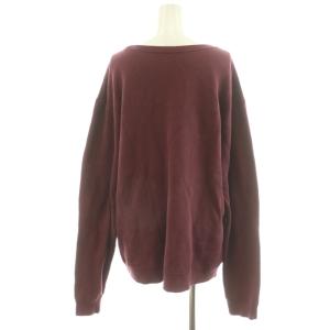 Deuxieme Classe USED加工プリントスウェット トレーナー ロゴ ボルドー 21070500701030 /AN36