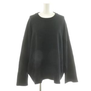 ニット セーター 長袖 ウール 黒 ブラック 21080500802030 /AN60