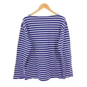 SAINT JAMES バスクシャツ カットソー 長袖 ボートネック ボーダー柄 バイカラー 青 ブルー 白 ホワイト /BB