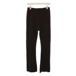 EVERYDAY I LIKE 19AW ウールカシミヤニットパンツ リブ 38 茶 19-090-500-8080-3-0 /BM