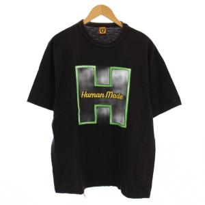 Tシャツ 半袖 クルーネック ストレッチ ロゴ プリント XL チャコールグレー /BB