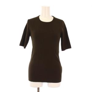 Diner B RIB ダイナーBリブTシャツ 半袖 クルーネック ストレッチ ワンカラー F 茶 ブラウン