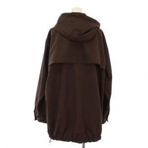 IENA 21AW Pタフタフーデットブルゾン ジップアップパーカー ジャケット 38 茶 21-011-900-0130-3-0