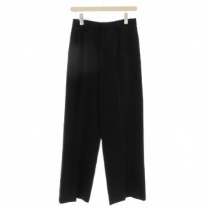 23AW ダブルクロスツータックパンツ 36 黒 ブラック 23030200815030 /G