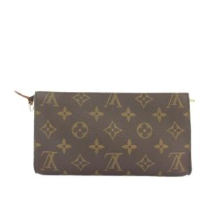 LOUIS VUITTON モノグラム バケットGM ポーチ PVCレザー 茶 ブラウン M42236 /YT OH