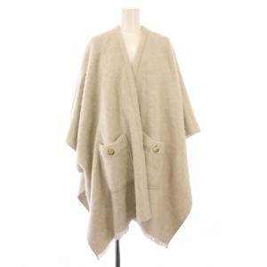 ストールポンチョ アウター 前開きトッパー ウール F グレージュ 0320484002 /BB