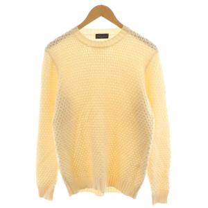 ニット セーター 長袖 ウール 48 アイボリー /AN37