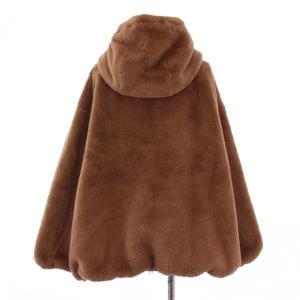 HERNO フェイクファージャケット 42 ブラウン