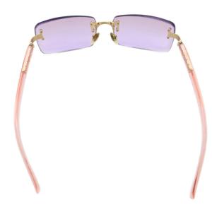 VERSACE サングラス 眼鏡 アイウェア リムレス スクエア カラーレンズ ピンク X81 /KU