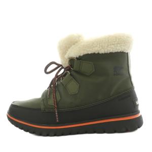 コージー カーニバル COZY CARNIVAL ショートブーツ スノーブーツ ロゴ 23.0cm カーキ