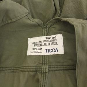 TICCA オーバーオール サロペット ワイドパンツ 無地 ワンカラー F カーキ /BB