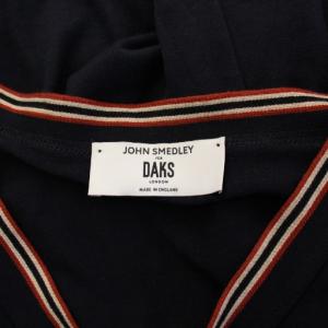 JOHN SMEDLEY DAKS ニットカーディガン 長袖 Vネック 薄手 XL 紺 ネイビー /BB