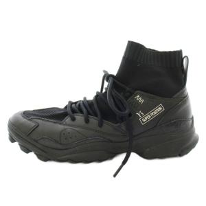 Y's SEE ULATER GSG9 スニーカー ソックスハイカット レザー US9 26.5cm 黒