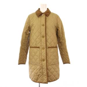 キルティングコート ステンカラー 中綿 アウター ロング丈 36 ベージュ /BB