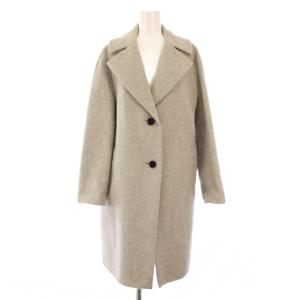 チェスターコート アウター ロング丈 シングル ウール 36 グレー /BB