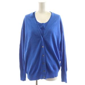 22SS FILARTEX Vネックアンサンブル カーディガン ニット カットソー ノースリーブ コットン