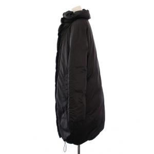 theory luxe ダウンコート スタンドカラー ボリュームカラー アウター ロング丈 38 黒 ブラック /BB