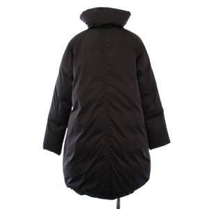 theory luxe ダウンコート スタンドカラー ボリュームカラー アウター ロング丈 38 黒 ブラック /BB