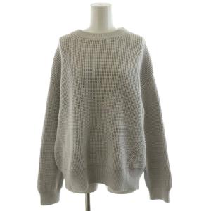 21AW NORWICH PAULA ニット セーター 長袖 絹 シルク混 38 グレー 1301716