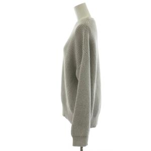 theory luxe 21AW NORWICH PAULA ニット セーター 長袖 絹 シルク混 38 グレー 1301716