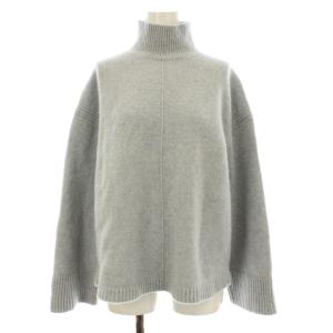 23AW MOULINE MANON モックネックニット セーター 長袖 ウール 38 水色 グレー 03-3301728-827
