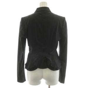 GUCCI テーラードジャケット シングル コットン 38 黒 ブラック 128938  ZH119 /AN37