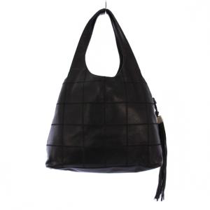 CHANEL チョコバー トートバッグ タッセル ココマーク レザー ブラック 8番台