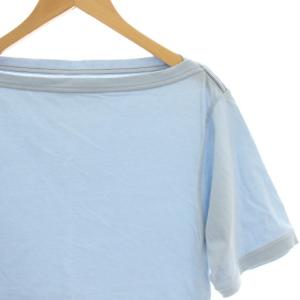 FUMIKA_UCHIDA Tシャツ カットソー ボートネック 半袖 M 水色 ライトブルー FU-J-CT001 /HN