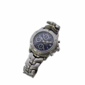 リンク 腕時計 自動巻 クロノグラフ 黒文字盤 シルバーカラー CT2110