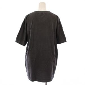 Shinzone BACK TO THE FUTURE Tシャツ カットソー 半袖 クルーネック ロゴ プリント ヴィンテージ加工