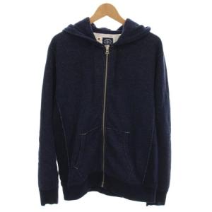 リーバイス Levi's ジップアップ パーカー スウェット 長袖 M 紺 ネイビー /YM